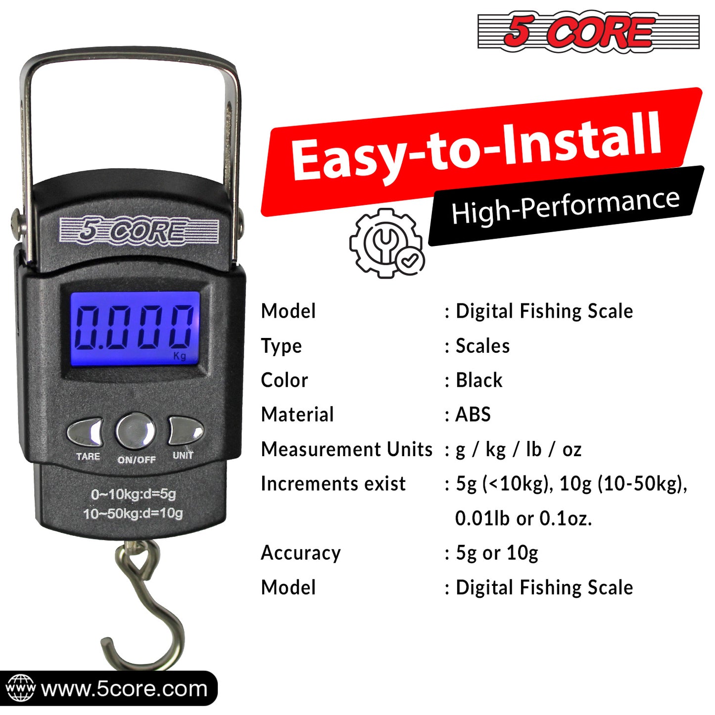 Core Fish Scale - 110 lbs / 50 kg