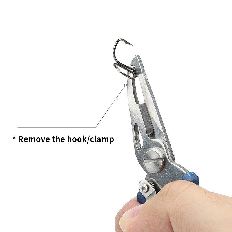 Multifunction Fishing Pliers with Hook Picker, Scissors, and Hanging Buckle