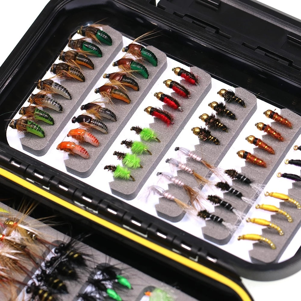 Kylebooker Fishing Fly Bait Box - Assorted Flies