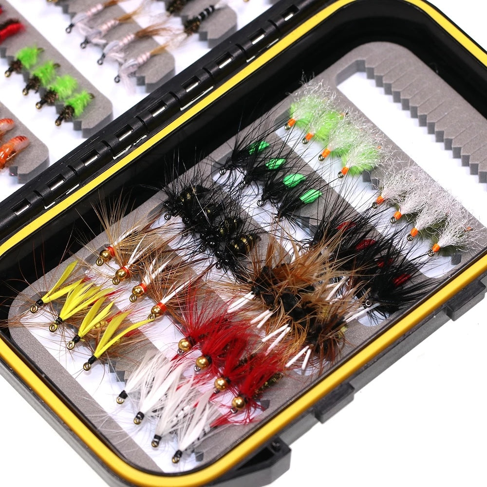 Kylebooker Fishing Fly Bait Box - Assorted Flies