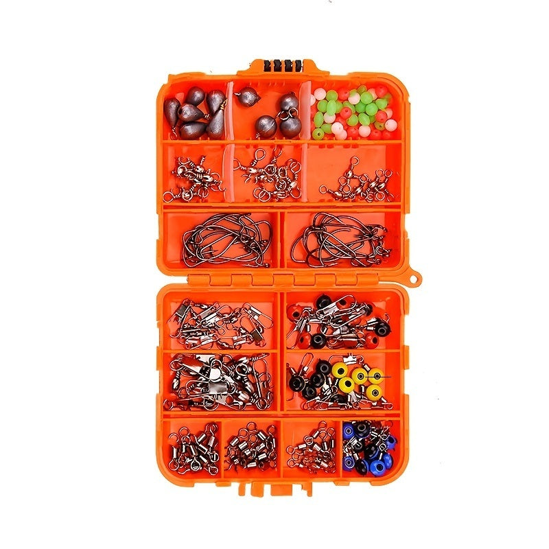 Complete Fishing Accessories Kit - 165pcs with Storage Box