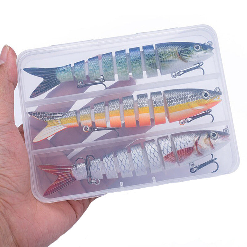 3-Piece 8 Segment Fishing Lure