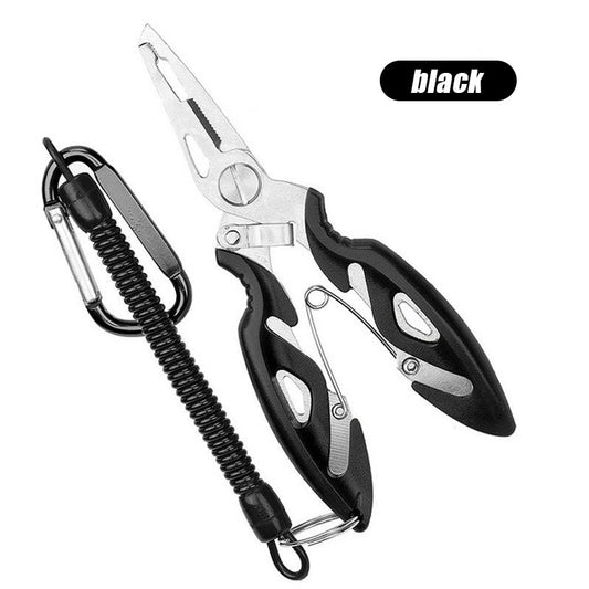 Multifunction Fishing Pliers with Hook Picker, Scissors, and Hanging Buckle