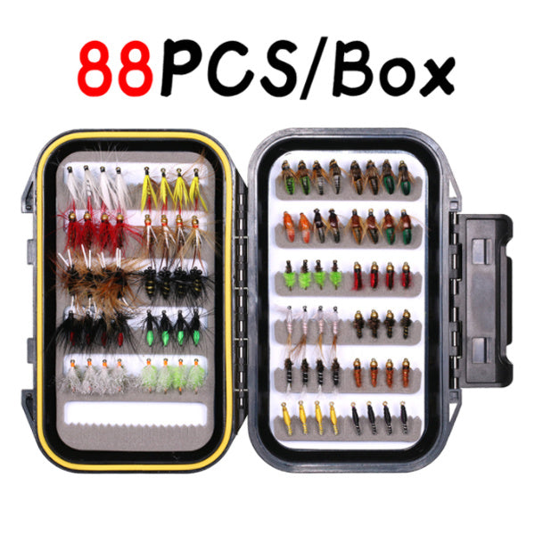 Kylebooker Fishing Fly Bait Box - Assorted Flies